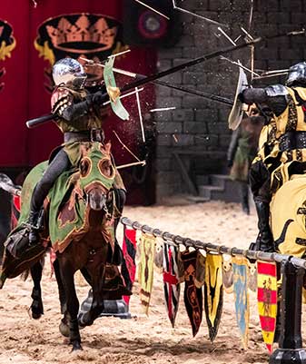 Medieval Times
                              Sit back and relax Orlando's only Medieval dinner experience. Enjoy an authentic Medieval meal, while watching sward fights, jousting, and more!